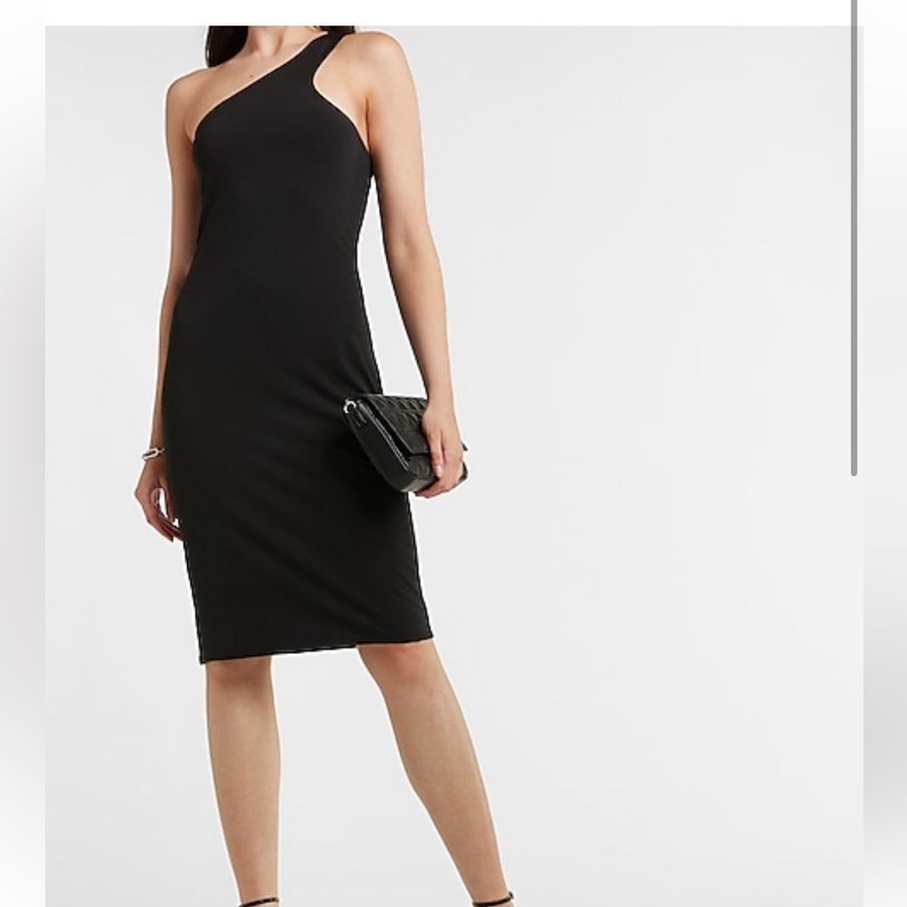 Express Body Contour One Should Sheath Dress Black